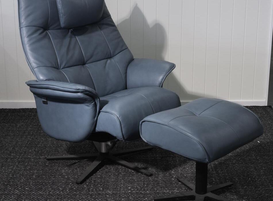 Teal swivel online recliner