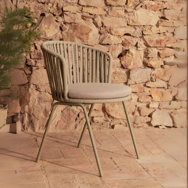 Saconca Chair - Green Beige